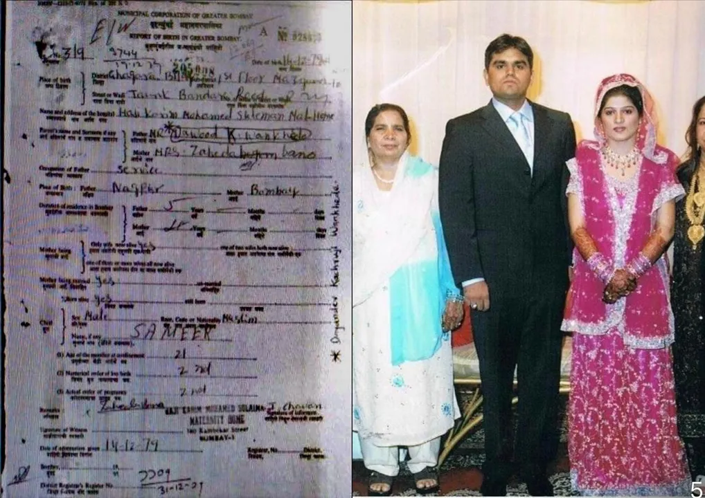  MUMBAI : NCP Minister Nawab Malik on Monday claimed that NCB Zonal Director Sameer Wankhede was born Muslim bit allegedly used a fake caste certificate to get a government job, and his first wife was a Muslim Dr. Shabana Qureshi. 