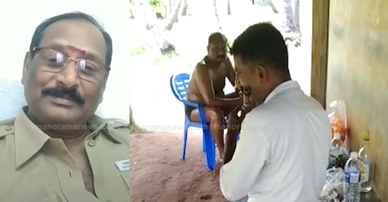  TN Policeman forced to play flute before Deputy Commissioner who was on oil massage. 