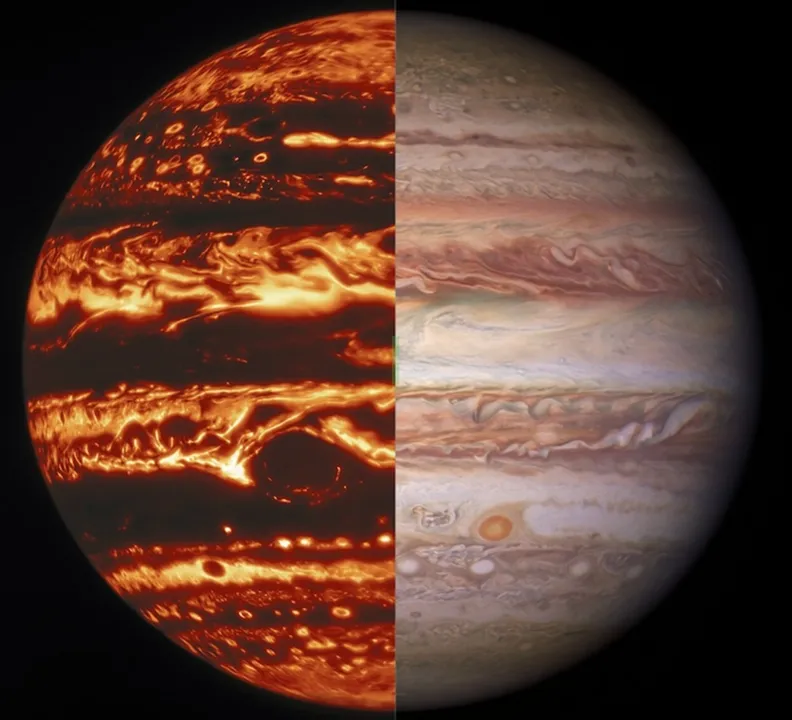  NASA's Juno probe finds depth of Jupiter's Great Red Spot(Credits: International Gemini Observatory/NOIRLab/NSF/AURA/NASA/ESA, M.H. Wong and I. de Pater (UC Berkeley) et al.) 