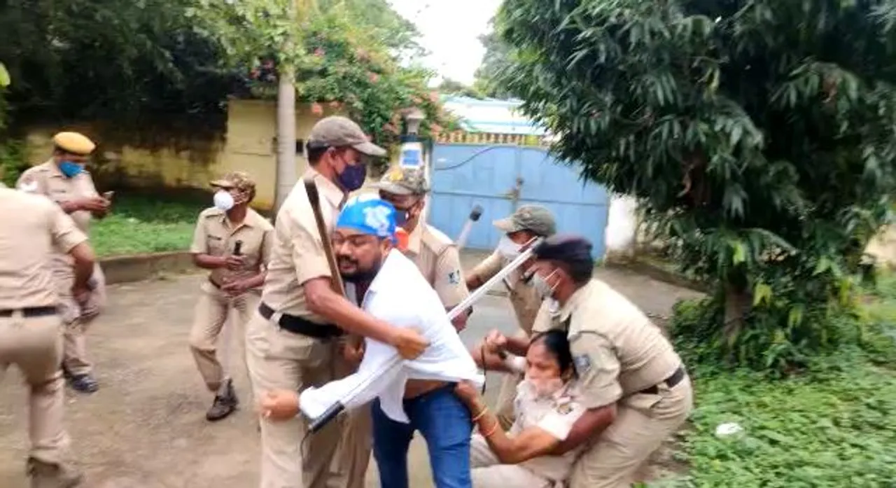  Mamita Meher case: Congress hurls eggs at Minister's residence, demands his dismissal