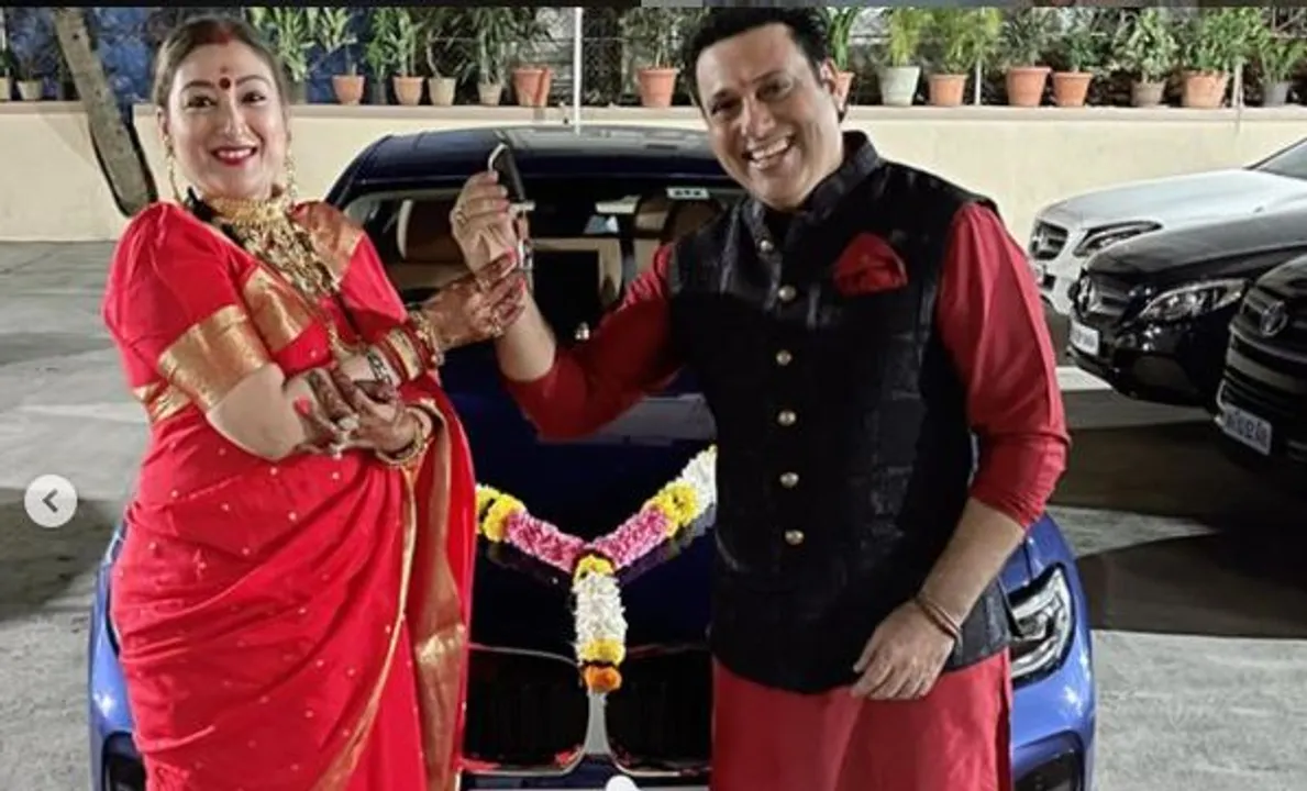  Govinda’s special gift to wife Sunita on Karwa Chauth; see images
