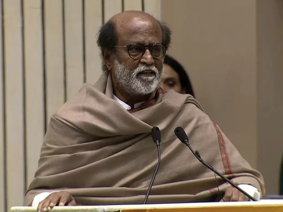  Rajinikanth recalls days of being a bus conductor after receiving Dadasaheb Phalke Award [Watch]