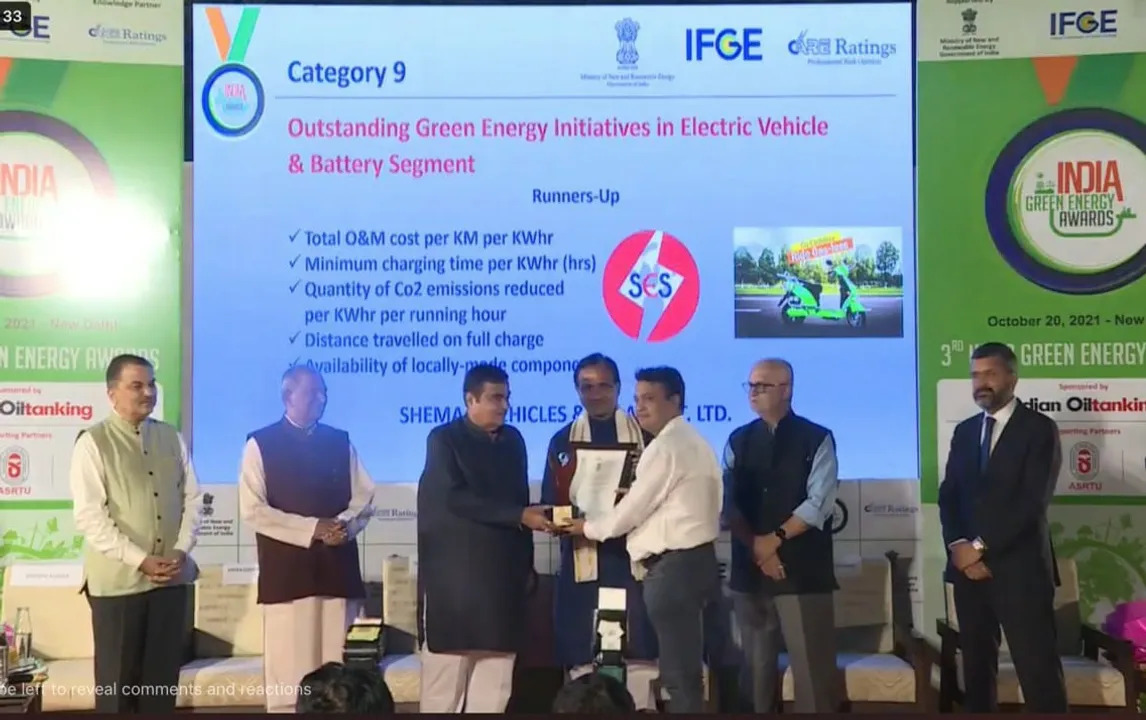  Odisha-based e-vehicle company bags India Green Energy Award