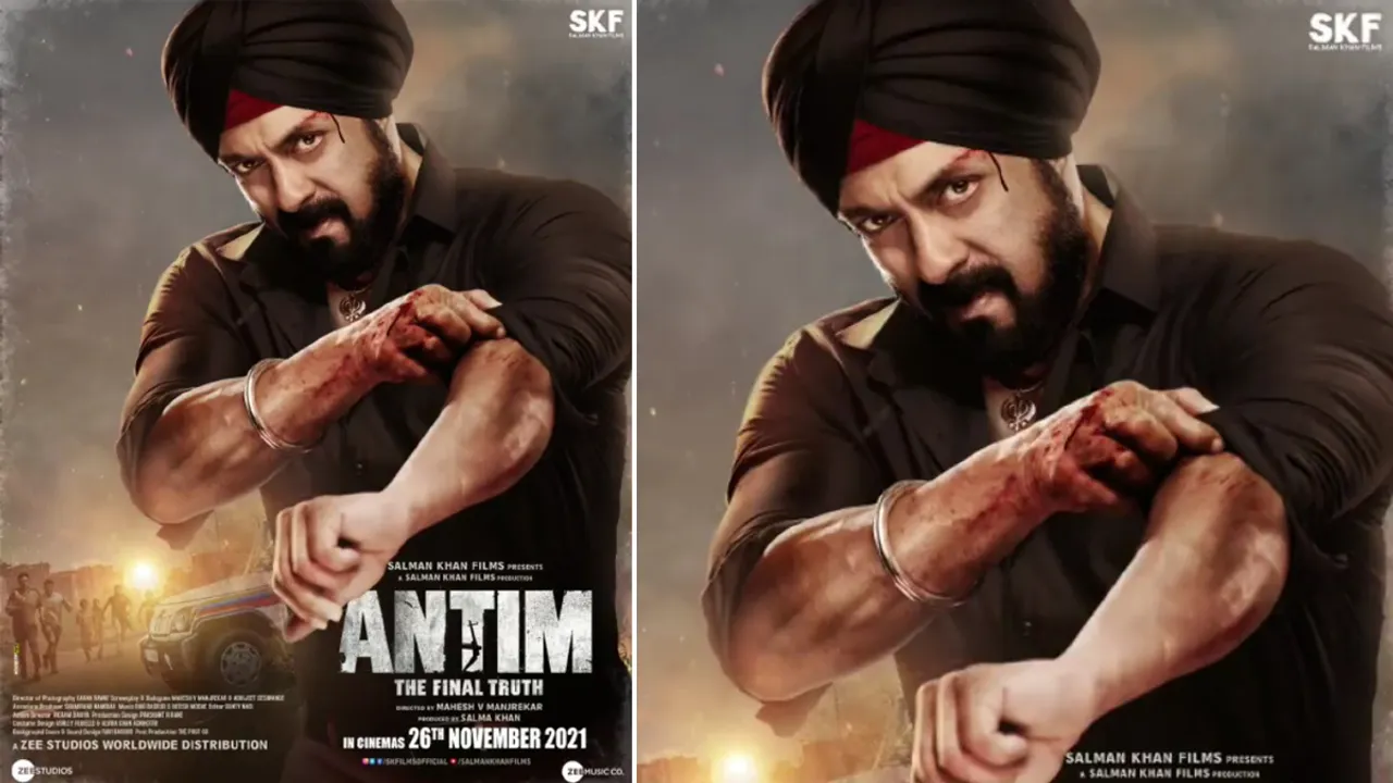  Watch: Motion poster for Salman Khan, Aayush Sharma starrer 'Antim: The Final truth' unveiled
