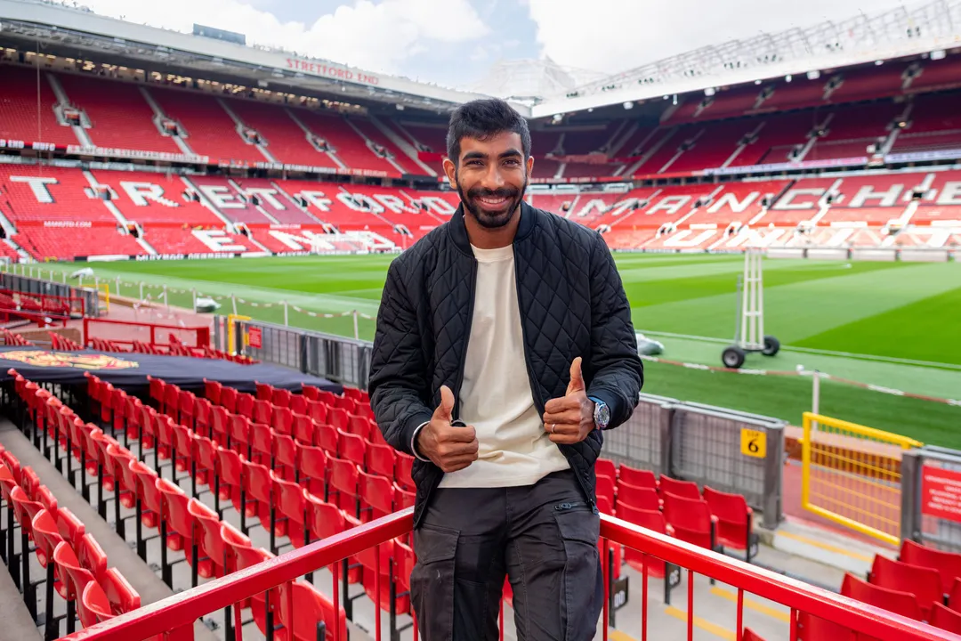  Team India star Jasprit Bumrah visits Manchester United's Old Trafford stadium; see pics