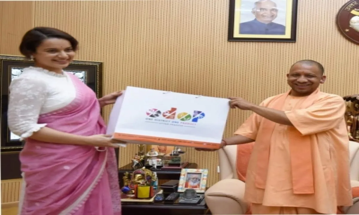  Kangana Ranaut named brand ambassador for UP's 'One District One Product' scheme