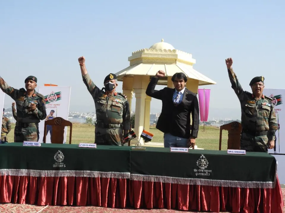  Olympics hero Neeraj Chopra visits his army unit, makes a statement