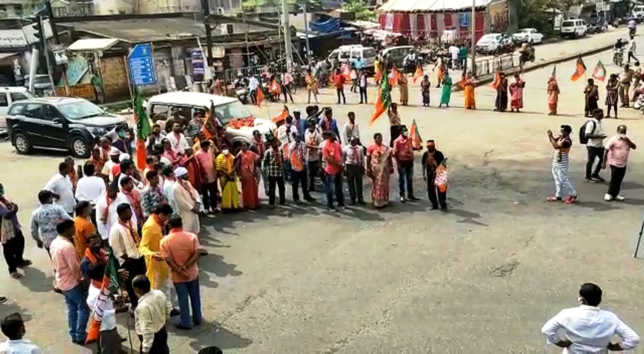  Bomb attack on Mohan Majhi: BJP hits streets in Keonjhar; traffic disrupted