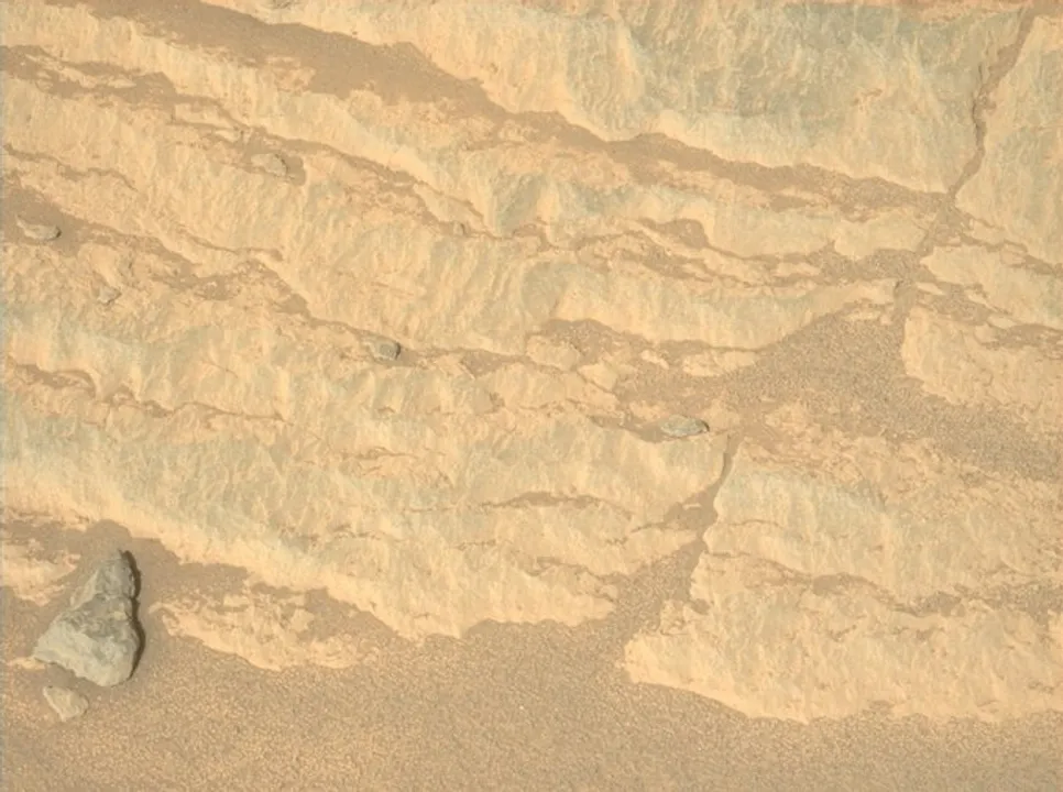  Perseverance new images from Mars show layered rocks(Credit: NASA's Perseverance Mars Rover/Twitter ) 