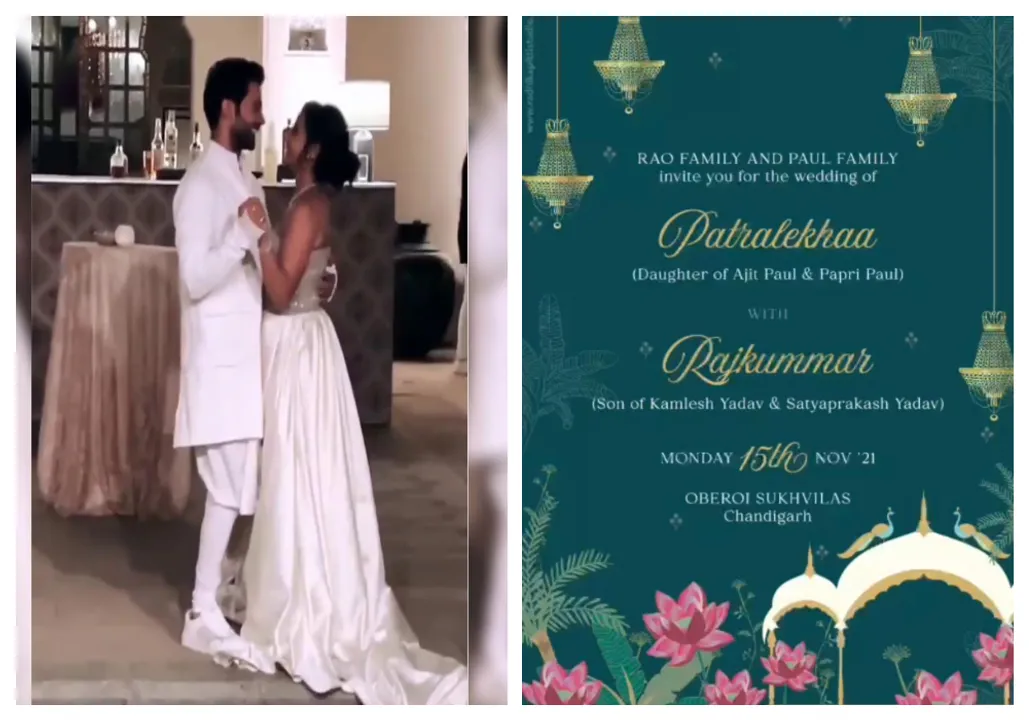  Bollywood couple Rajkummar Rao and Patralekhaa's wedding invite goes viral on social media