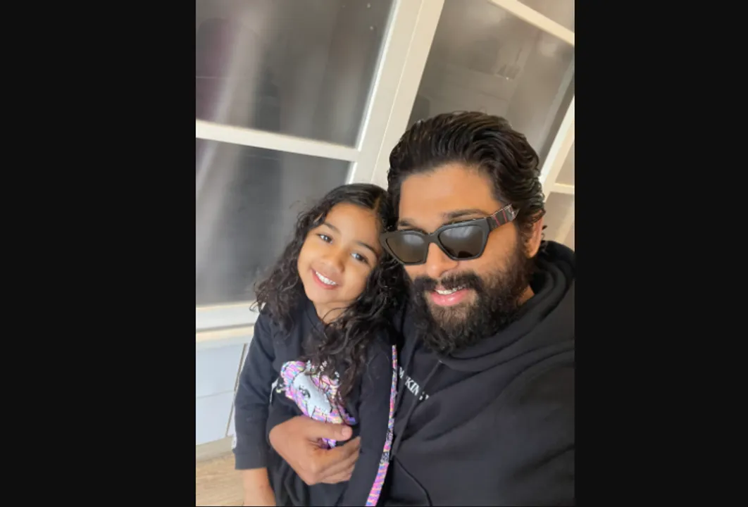  Telugu superstar Allu Arjun celebrates daughter Arya's birthday at Dubai's Burj Khalifa