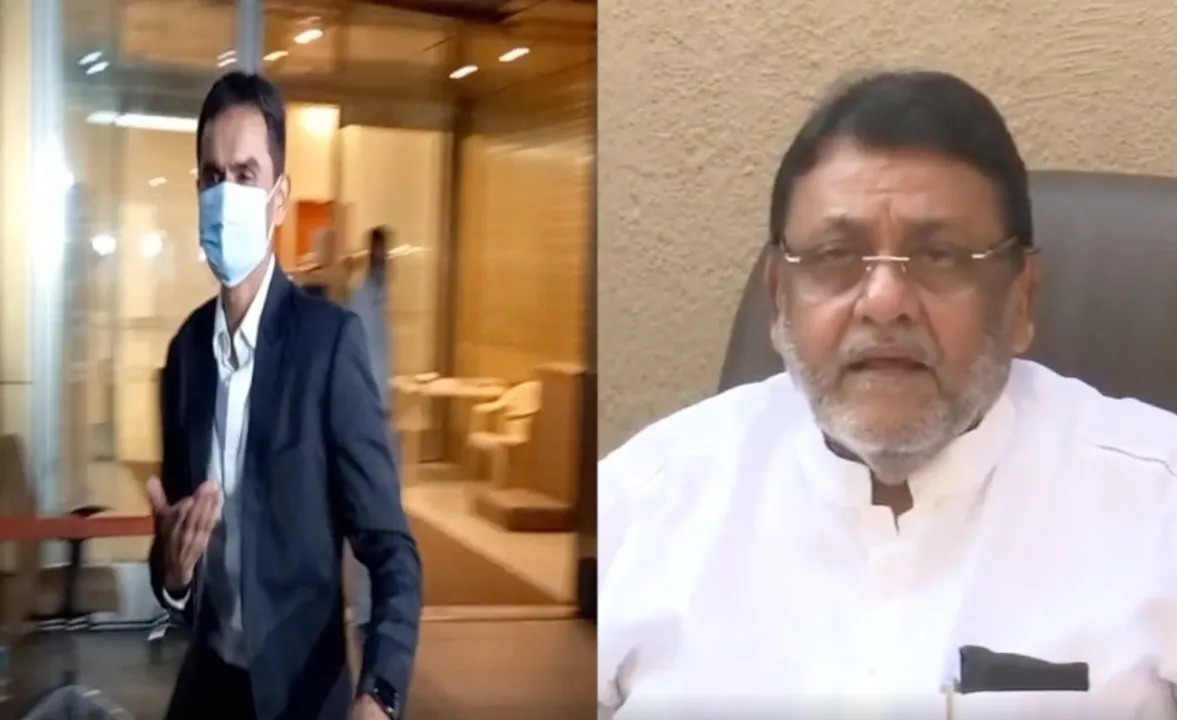  Nawab Malik and Sameer Wankhede. 