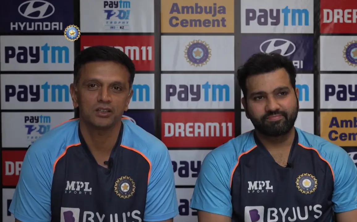  Watch: Coach Rahul Dravid recalls his first meeting with India's T20 captain Rohit Sharma