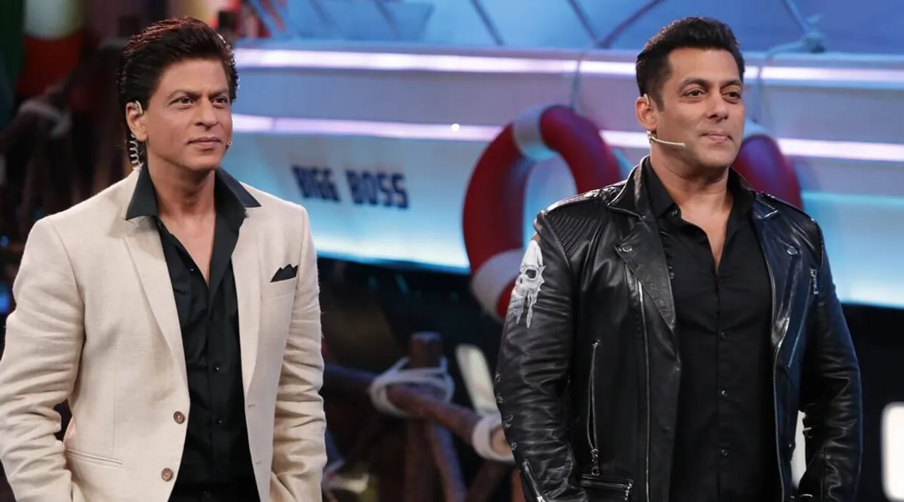  Bollywood superstar Salman Khan wishes Shah Rukh Khan happy birthday with 'Karan Arjun' reference