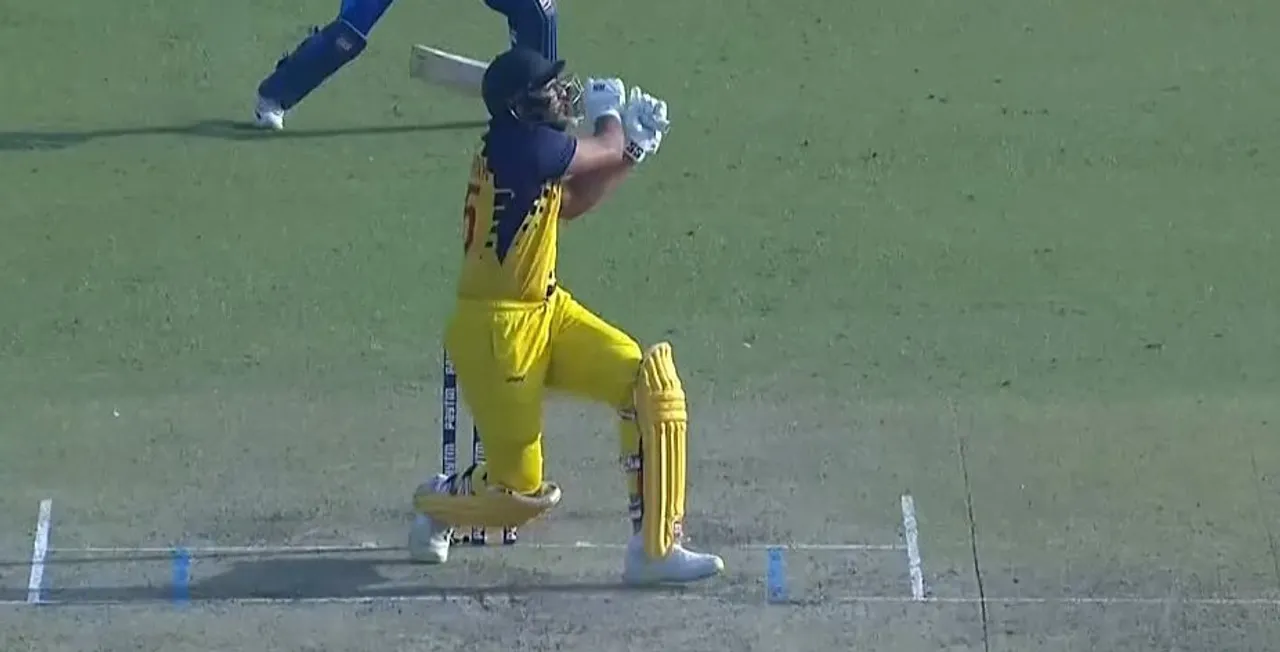  Watch: Shahrukh Khan's late heroics help Tamil Nadu defend Syed Mushtaq Ali Trophy title