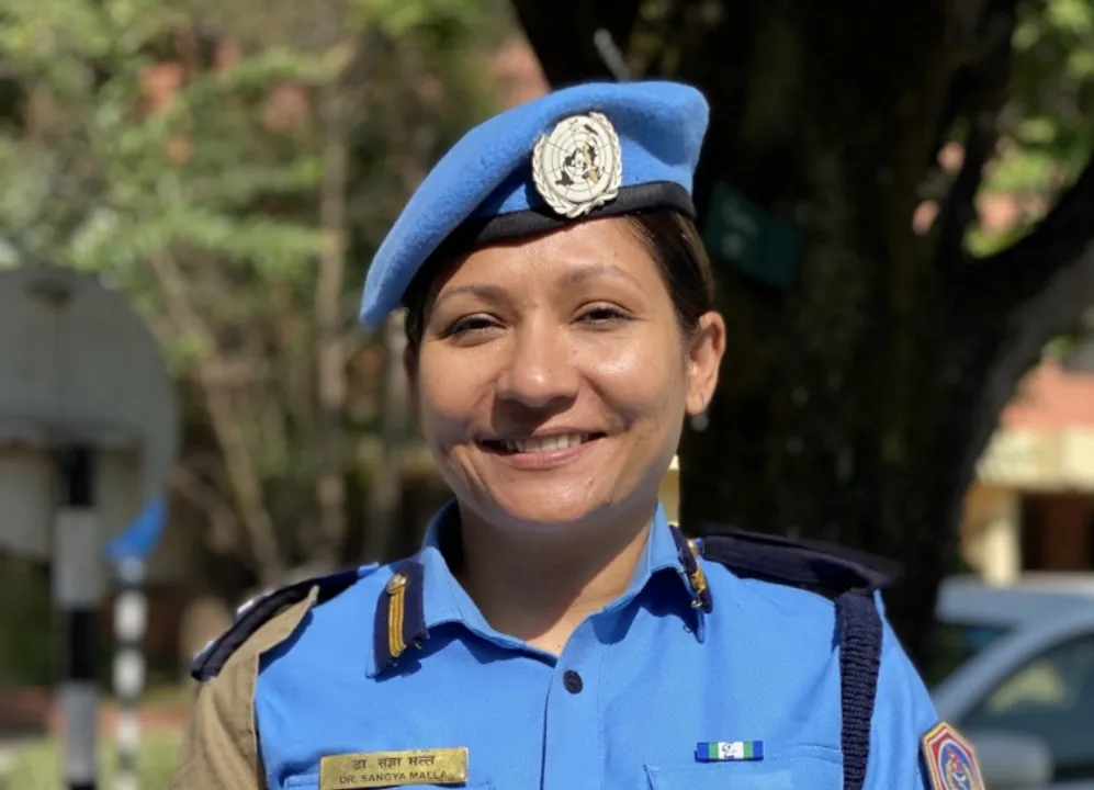 Nepalese peacekeeper named 2021 UN Woman Police Officer of the Year