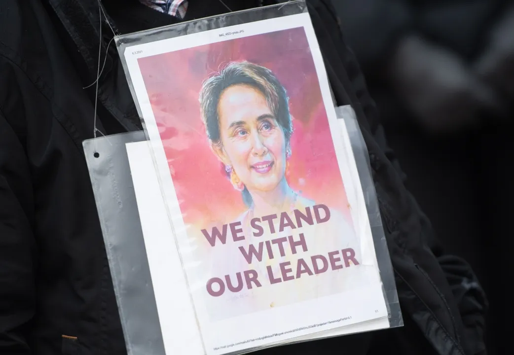  Myanmar's deposed civilian leader Aung San Suu Kyi has been charged with corruption by the junta (Photo:Christophe Gateau/dpa/IANS) 