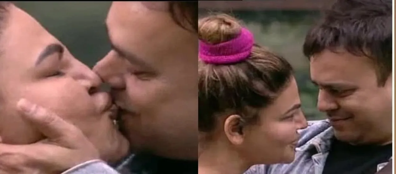  'Bigg Boss 15': Rakhi Sawant's husband Ritesh kisses her on the show; contestants tease her 