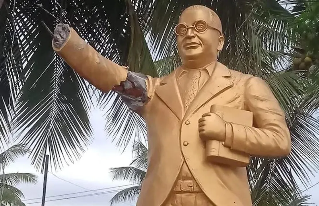  BR Ambedkar's statue vandalised in Tamil Nadu, Dalit organisations block national highway