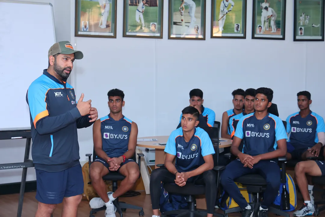  Team India's white-ball captain Rohit Sharma gives 'priceless lessons' to U-19 team during rehab at NCA