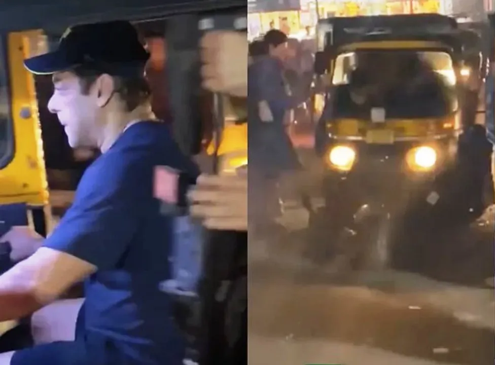  Salman Khan drives auto-rickshaw on busy road [Watch Viral Video]