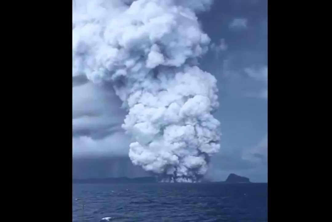  Watch: Undersea volcano sends plume of steam 15 km high, videos go viral