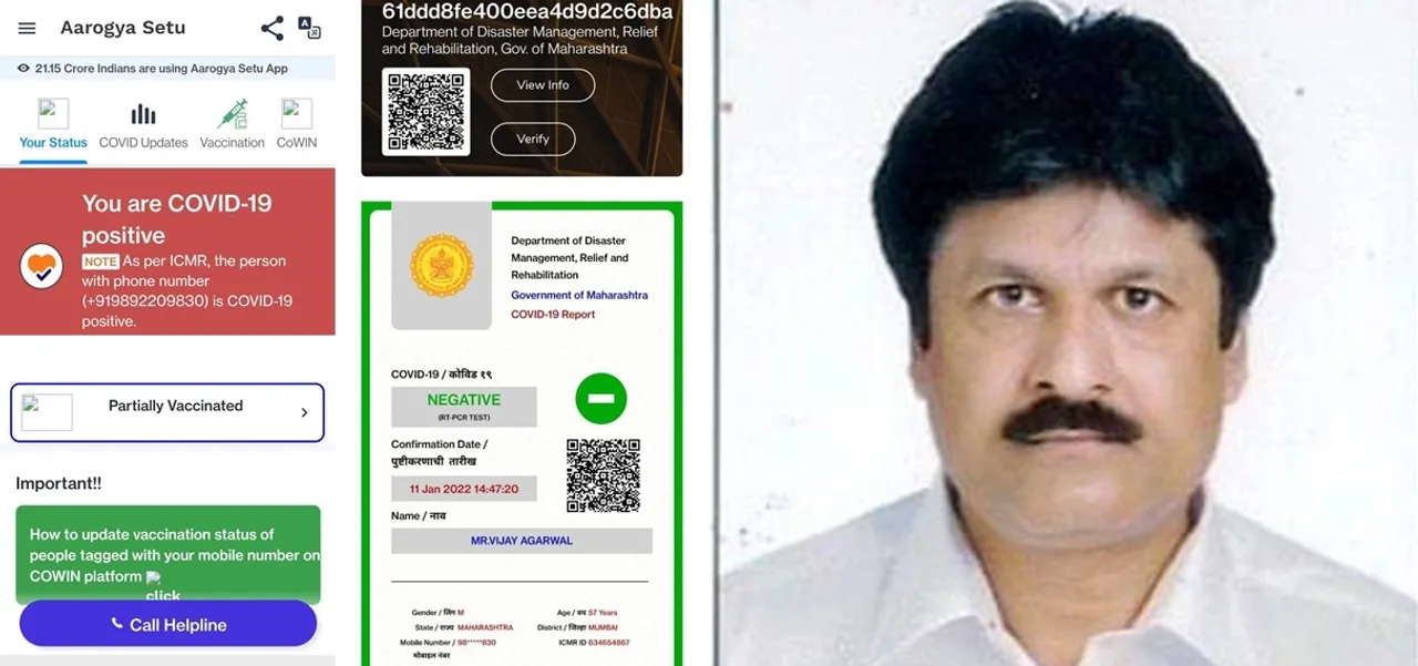  Maha: 2 men baffled - in 24 hours, Covid tests are 'Positive' &amp; 'Negative'!. 