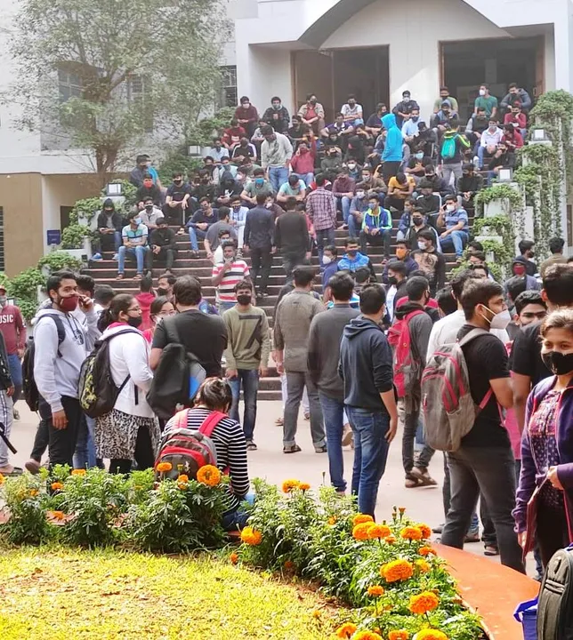  Tension at engineering college in Odisha capital as students protest over offline classes