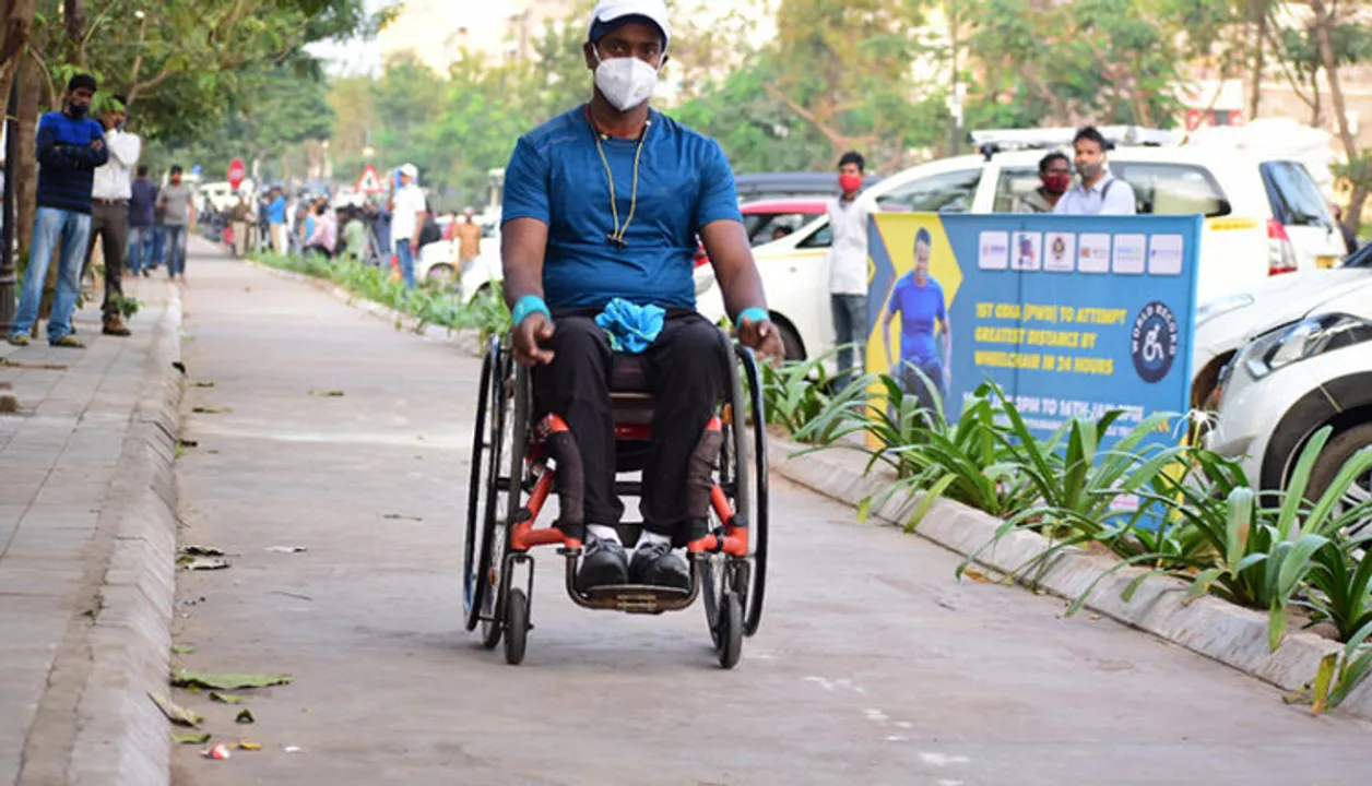  Odisha para-athlete sets world record by covering greatest distance in wheelchair