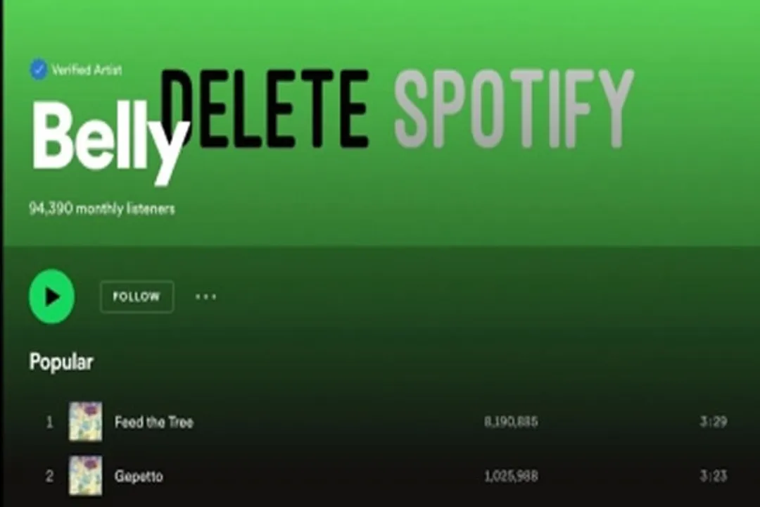  'Delete Spotify' message appears on Spotify homepage; users confused