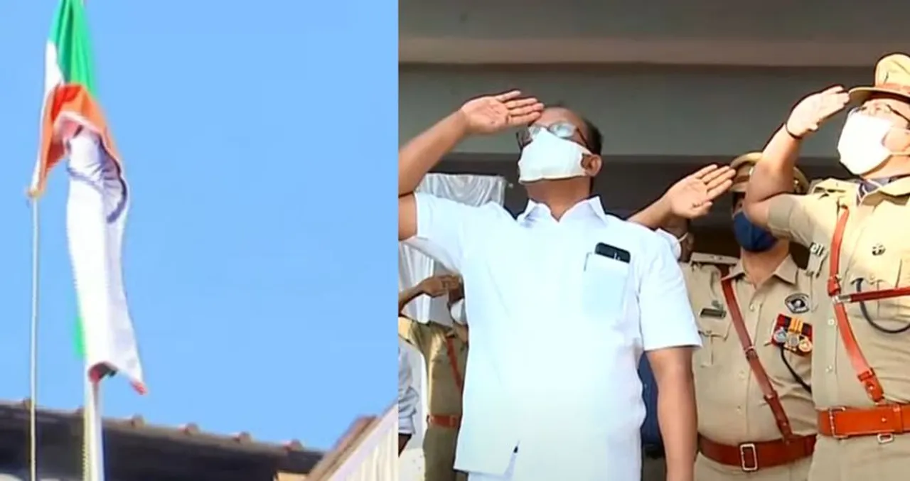  Kerala Minister Ahamed Devarkovil unfurls national flag upside down on Republic Day 2022