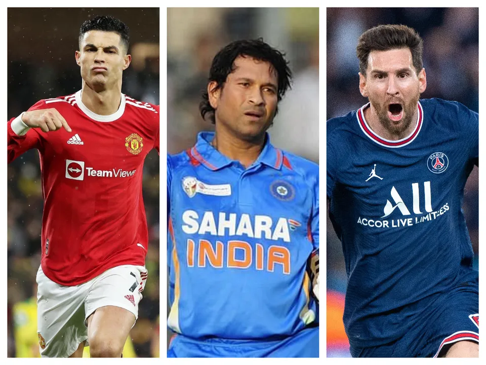  Cricket legend Sachin Tendulkar asked to pick between Cristiano Ronaldo & Lionel Messi; here's his answer
