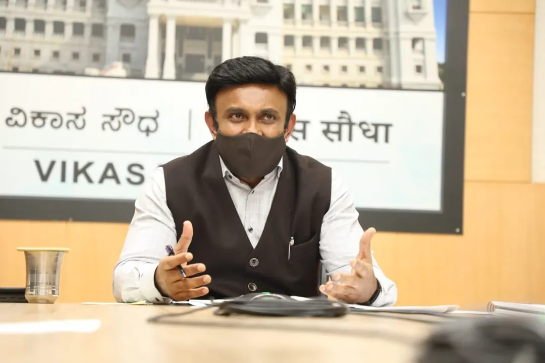  K. Sudhakar. (Photo: Twitter@mla_sudhakar) 