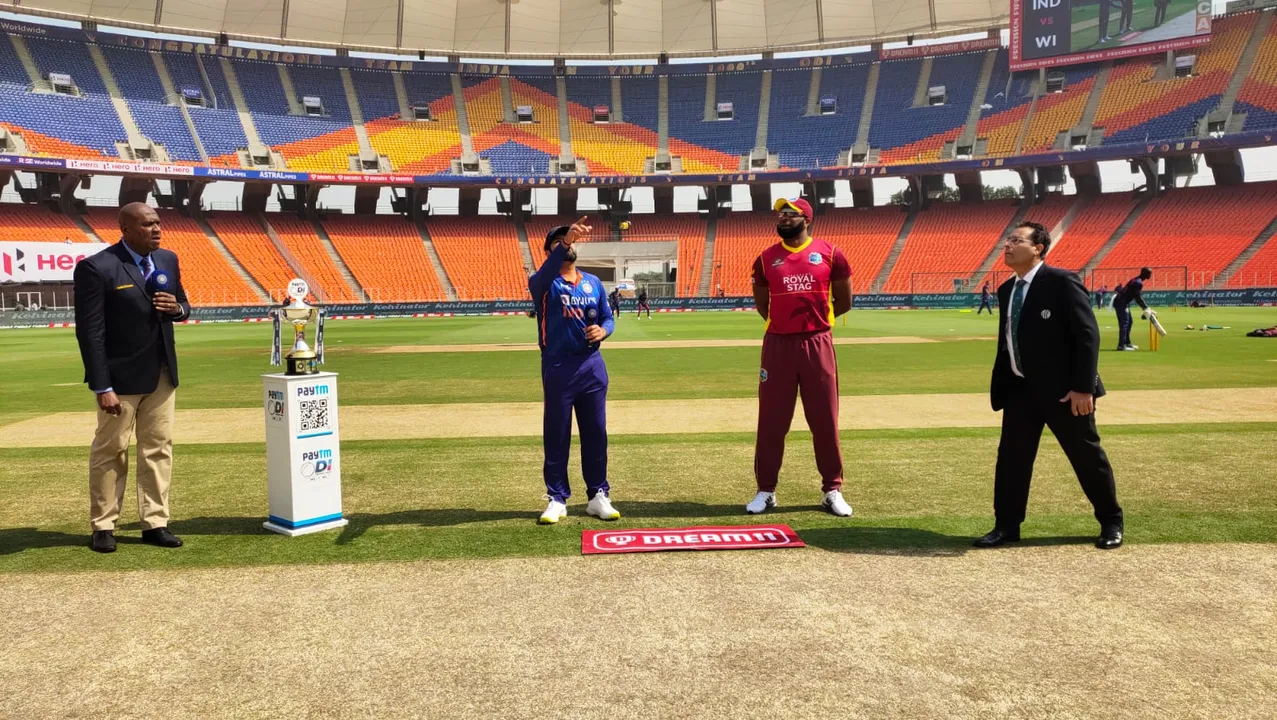  IND vs WI, 1st ODI: Rohit Sharma wins toss, elects to bowl first
