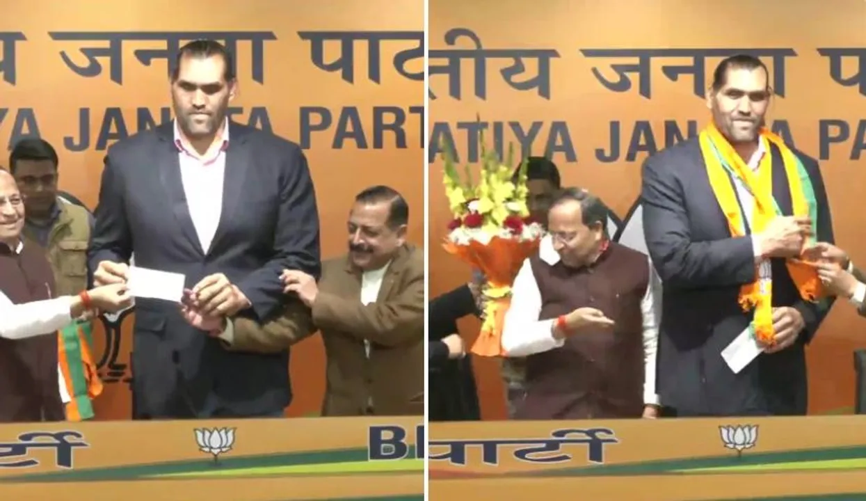  Watch: WWE superstar 'The Great Khali' joins Bharatiya Janata Party