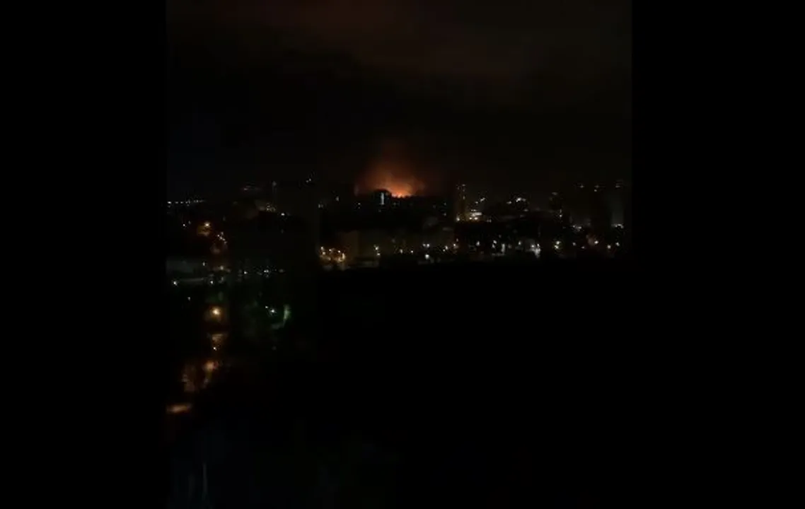  Watch: Russia bombs Ukrainian capital with series of explosions next to military facility
