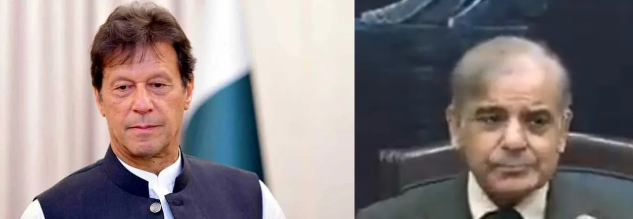  Shehbaz Sharif and Imran Khan. 