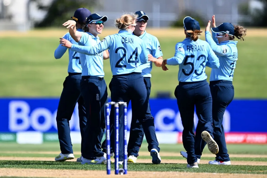  Women's World Cup: Charlie Dean, Heather Knight lead England to four-wicket win over India. 