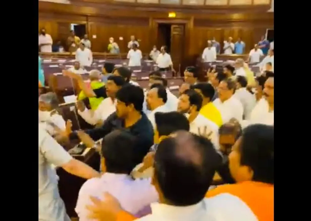  Watch: BJP, Trinamool Congress MLAs come to blows in Bengal Assembly over Birbhum violence