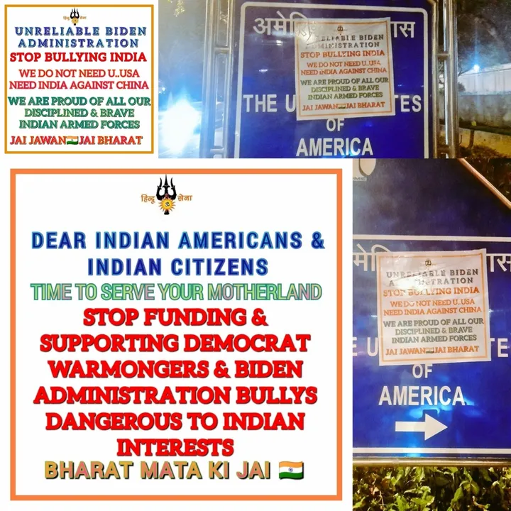  FIR lodged after Hindu Sena paste poster outside US Embassy in Delhi. 