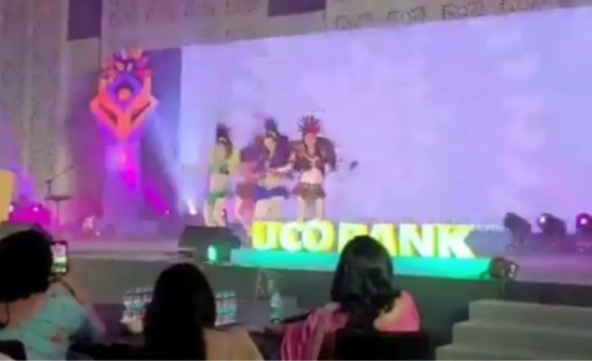  Watch: Scantily clad female dancers entertain UCO Bank staff at Goa hotel hosted by SBI Life