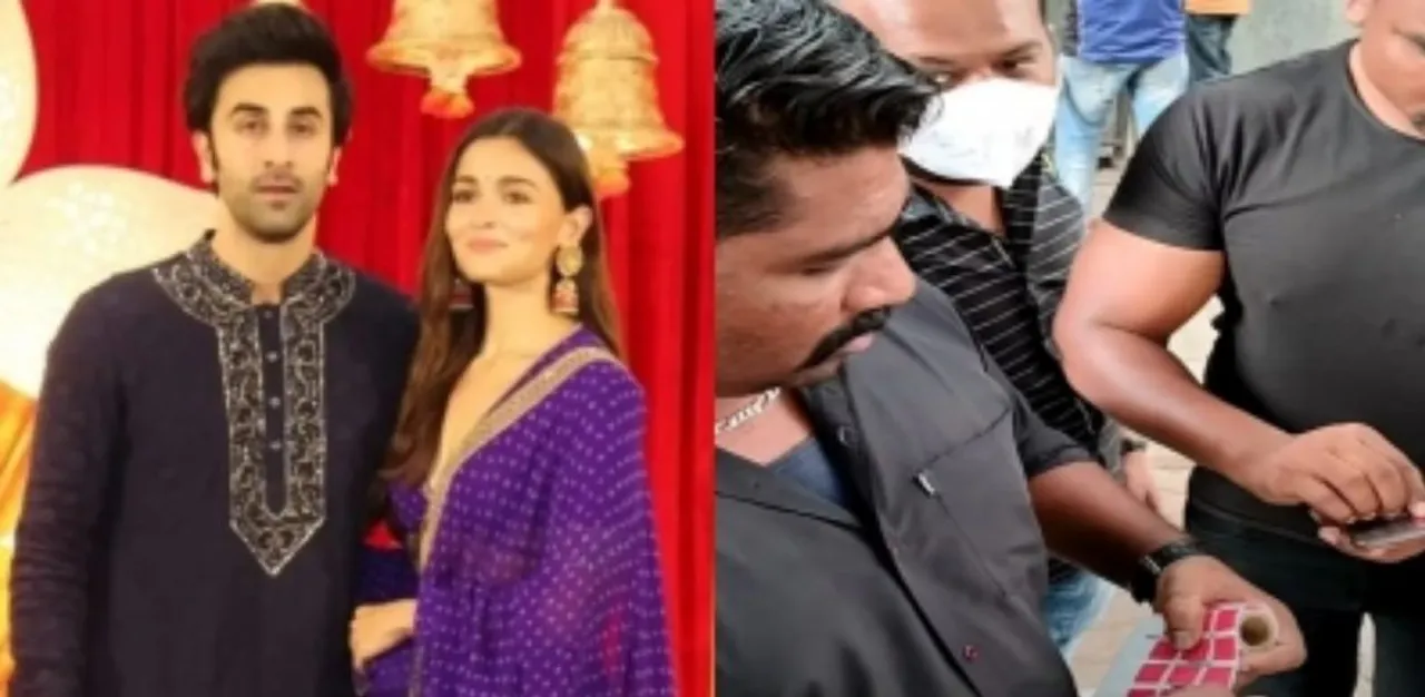  Ranbir-Alia wedding: Cameras of mehendi attendees were covered with stickers