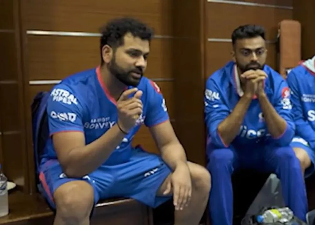  Watch: After losing 3 opening games, MI captain Rohit Sharma gives passionate speech to teammates
