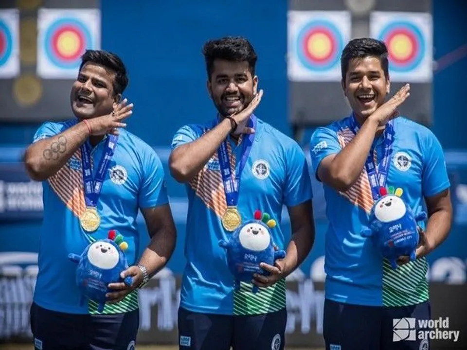  Archery World Cup 2022: Indian men's compound team wins gold