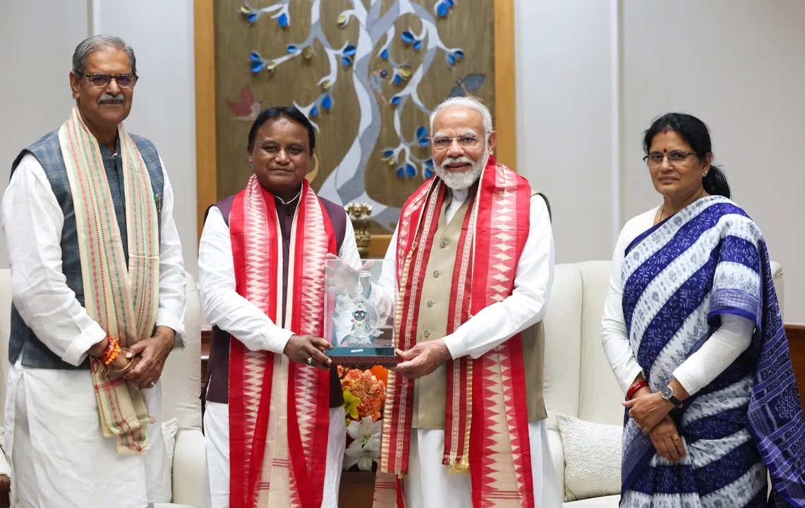  Odisha CM, Dy CMs call on Prez, PM, HM and other ministers in New Delhi