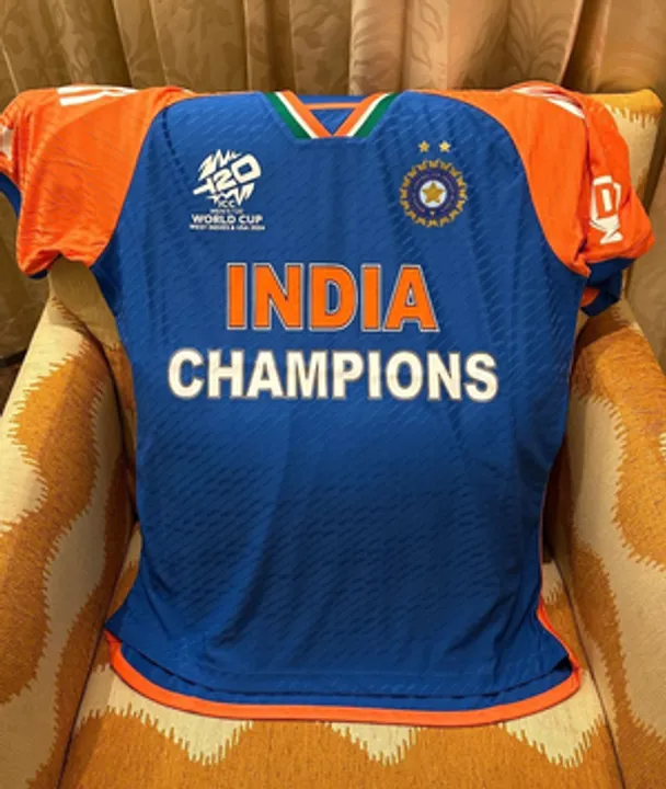  Sanju Samson unveils team India's special felicitation jersey