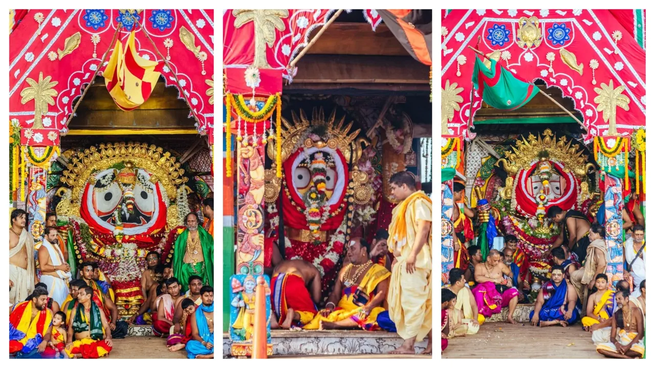  Suna Besha: Lord Jagannath, siblings flaunt golden attire at Odisha’s Puri
