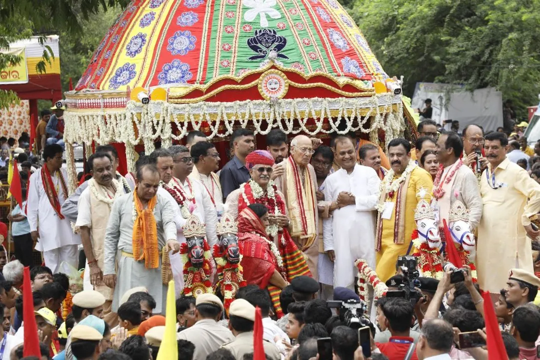  Rath Yatra celebrated at Hauz Khas Jagannath temple