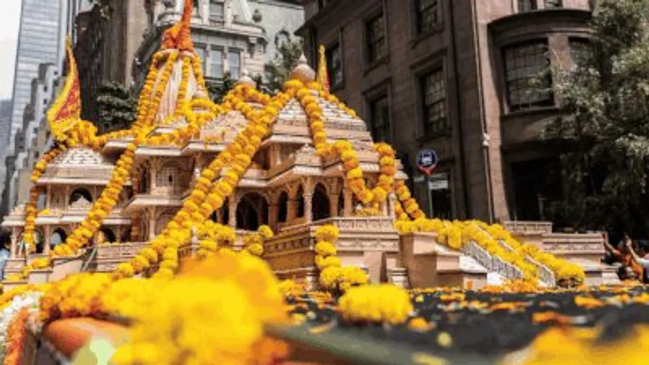  Ram Mandir float joins diaspora celebration of nation’s diversity at New York India Day Parade
