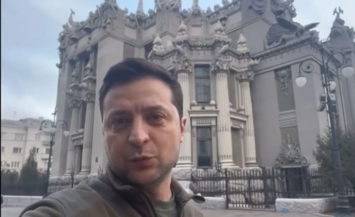  Watch: 'I am here,' Ukraine President Volodymyr Zelenskyy shares video from Kyiv as fight rages
